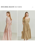 Generous Collar Elegant Commuter Dress Women's Summer 2022 new Temperament High Wasit Vintage Casual Lyocell Fabric