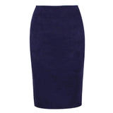 Fongt Skirt Solid Color Split Deer Skin Velvet Skirt High Purse Hip Thin Versatile Skirt-Outfit