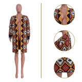Fongt New Women's Dress Color Long Handmade Knitted Coat-Outfit