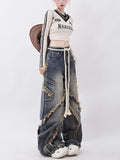 Edge Design Patchwork Baggy Washed