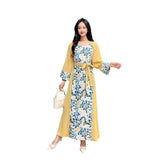 Minority Age-Reduced Printed Fairy Skirt 2024 New V-Neck Slim A-Shaped Dress For Spring And Summer-Outfit