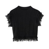Early Spring, The New Style Laminated Decorative Eight-Strand Knitted Vest 4331003-Outfit