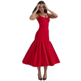 Fongt Long Loose Back Loose New Temperament Women's Dress 2025 Popular Fashion Dress Women's Summer High Sense