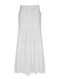 vintage maxi skirts with lace trim and