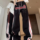 Star Patch Baggy Sweatpants-Outfit