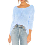 Fongt And Summer New Knit Sweater A Word Collar Hollow Out Loose Knit Jacket Sun Protection Suit Sweater Women's Type