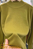 Winter Temperament Elegant Fashion Half Turtleneck Sweater Pullovers for Women 2023 Chic Design Embroidered Flares