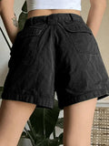 Classic Jeans Cargo Shorts with Straight