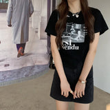 Fongt Sense Short-Sleeved T-Shirt Women Summer 2024 New Korean Version Slim Slim Short Student Jacket Women's
