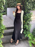 Fongt Xixi 13 Lines 2025 Spring And Summer New French Retro Collar Temperament Thin Sling Dress 88226