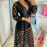 Wrap Long Sleeve Maxi