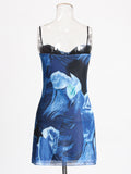 Sexy Sweet And Spicy Dress Dress 2025 Summer New Design Mesh Slings Short
