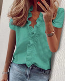 Fongt Spring And Summer New Long-Sleeved Leafed Shirt