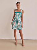 Fongt Summer New Women's Slip Dress Print Slip Dress-68539-Outfit
