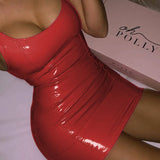 Faux Leather Bodycon Mini