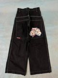 Wide-Leg Jeans Men Y2K Hip-Hop Harajuku High-Quality Street Rest 1028-1-Outfit