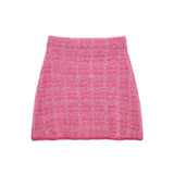 And Winter New Textured Short Knitted Coat 4331168 Miniskirt 4331169-Outfit