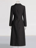 Fashion Personality Trench Coat Women 2025 Spring New Trend Hollow Bare Waist Metal Buckle Design Long