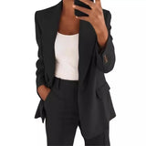 Fongt Autumn New Fashion Clip Repair Body Cardigan Temperament Blazer