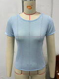 Fongt New Sexy Mesh Gauze Breathable Sports Translucent Short-Sleeved Female Jacket-Outfit