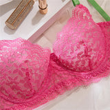 Pink And Green Sheer Lingerie Set-Outfit
