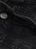 Men's Cargo Pocket Patched Straight Leg Jeans-Outfit