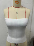 Fongt New Strapless Three-Color Texture Sense Slim Sexy Thin Pit Strip With A Strapless Jacket Female-Outfit