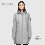 Fashion brand blue warm autumn women's jacket Long hooded jacket for women coat solid cotton Female windproof down