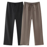 New Autumn Style Hanging Neck Minimalist Blouse 8346330 Trousers 8306330-Outfit