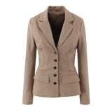 Fur Collar Coat And Mini Skirt Set-Outfit
