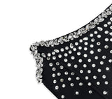 Black Diamond Strapless Mini Dress-Outfit
