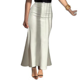 Fongt Dress Half-Dress Fishtail Skirt 2025 Summer Fishtail Skirt Half-Dress Skirt Temperament