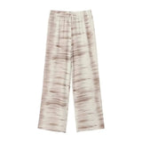 Fongt Summer New Women's Tie Dye Asymmetric Hanging Top Pants