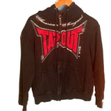Zipper Hoodie Vintage Street Hip-Hop Loose Printing Spring And Autumn Oversiz-Outfit