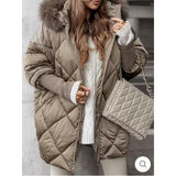 Fongt New Women's Explosive Temperament Winter Hooded Hoodie Jacket