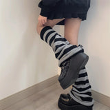 Vintage Striped Leg Socks-Outfit