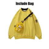 Style Women Oversized Harajuku Hoodies Thick Sweatshirts Cute Kawaii Pullover Winter Warm Couple Clothing Tops with