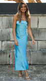 Summer Solid Color Elastic Backless Knitted