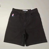 Big Boy Shorts Y2K Pants Men And Women's Original Gothic Hip-Hop Cartoon Pattern Embroidery-Outfit
