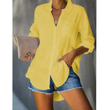 Commute Women's Solid Color Large Size Casual Loose Breasted