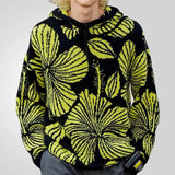 Fongt Men's Clothing Loose-Fitting Knitted Shirt Spring And Autumn Hooded Coarse Knitted Sweater