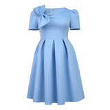 Fongt T900l Dical Collar Bow Dress Loose Comfortable Big Skirt A Dress Dresses