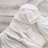 Pure White Bra-Meared Swimsuit Women 2025 New All-In-One Sexy