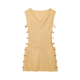 Fongt Women's Explosive Sexy Spicy Waist Cotton Dress
