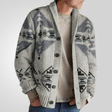 Fongt And Winter New Men's Wears Of The Extra Sweater Long-Sleeved Knitted Coat