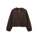 Fongt And Autumn 2025 Fashion New Soft Bomber Jacket Women's M56867