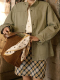 Fongt Retro Collared Jacket Jacket Women's Spring 2025 New Small Gentle Thin Loose Top