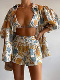 Fongt Fashion Casual Print Three-Piece Women's Clothing