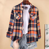 Blouses Shirts Tunic Womens Tops And Blouses 2020 Womenswear Long Sleeve Clothing Button Up Down Plaid Good Quality