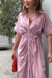 Front Button Midi Shirt